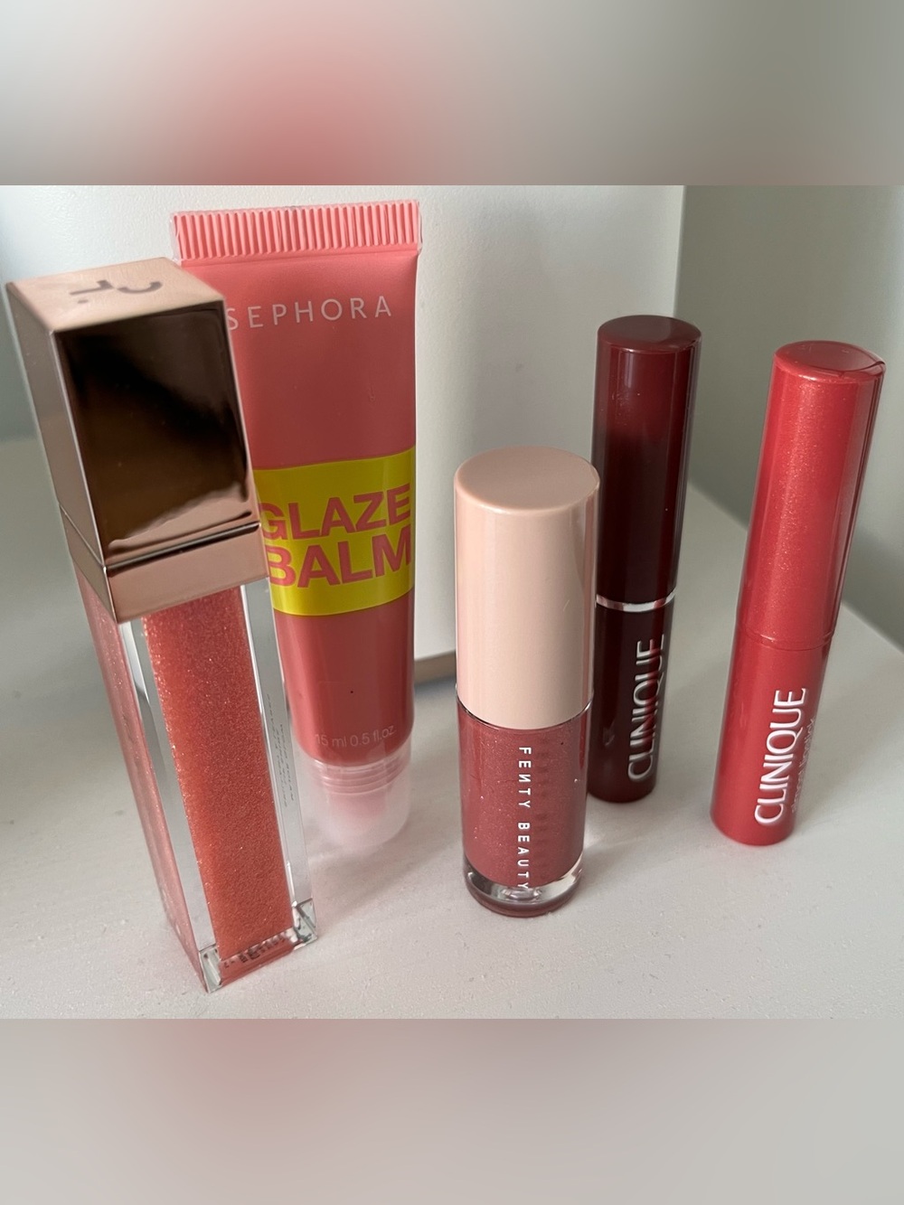 Brand new - bundle of lipsticks and lip glosses in pinks / mauves